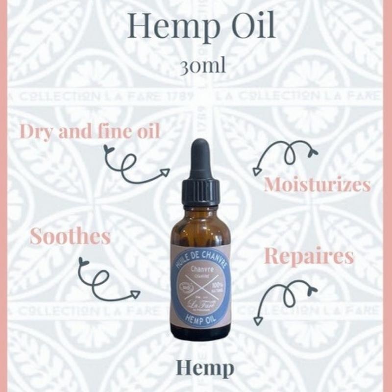 La Fare 1789 Natürliches Bio-Hanföl (30 Ml)