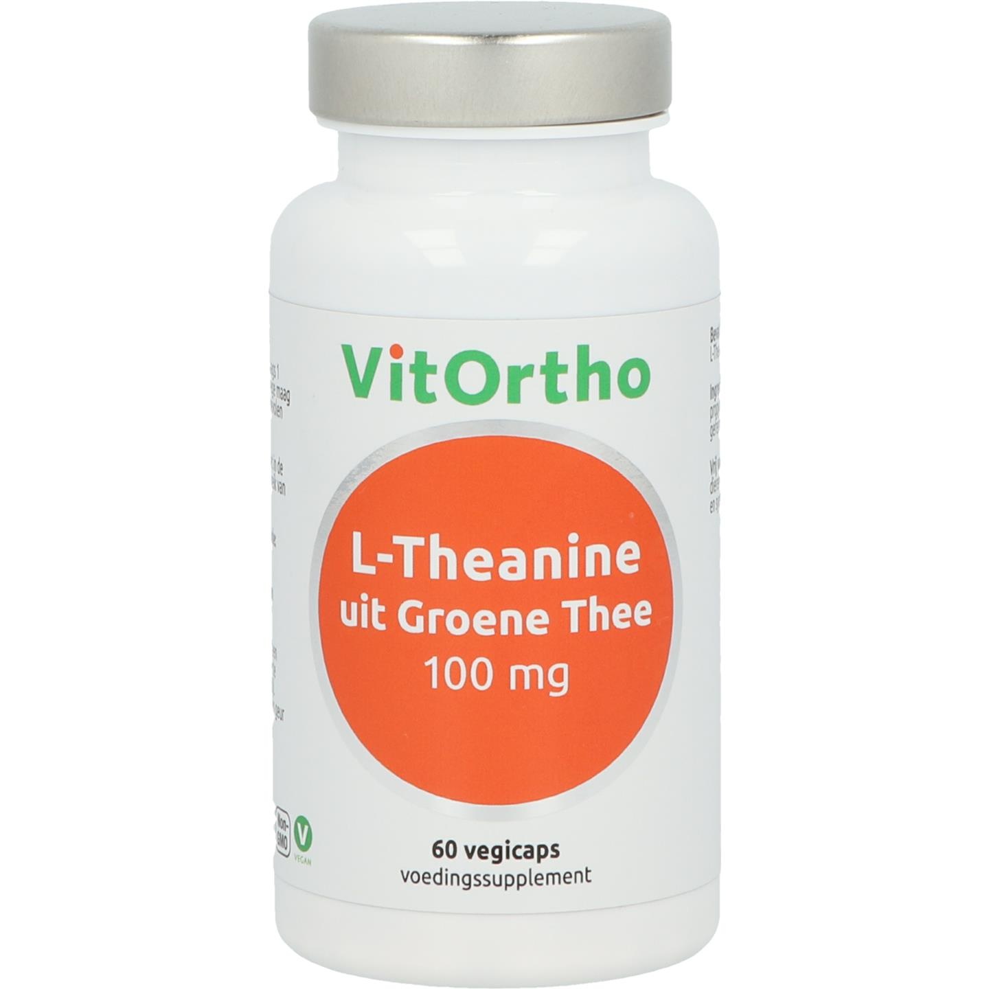 VitOrtho L-Theanin aus grünem Tee 100 mg (60 VCaps)