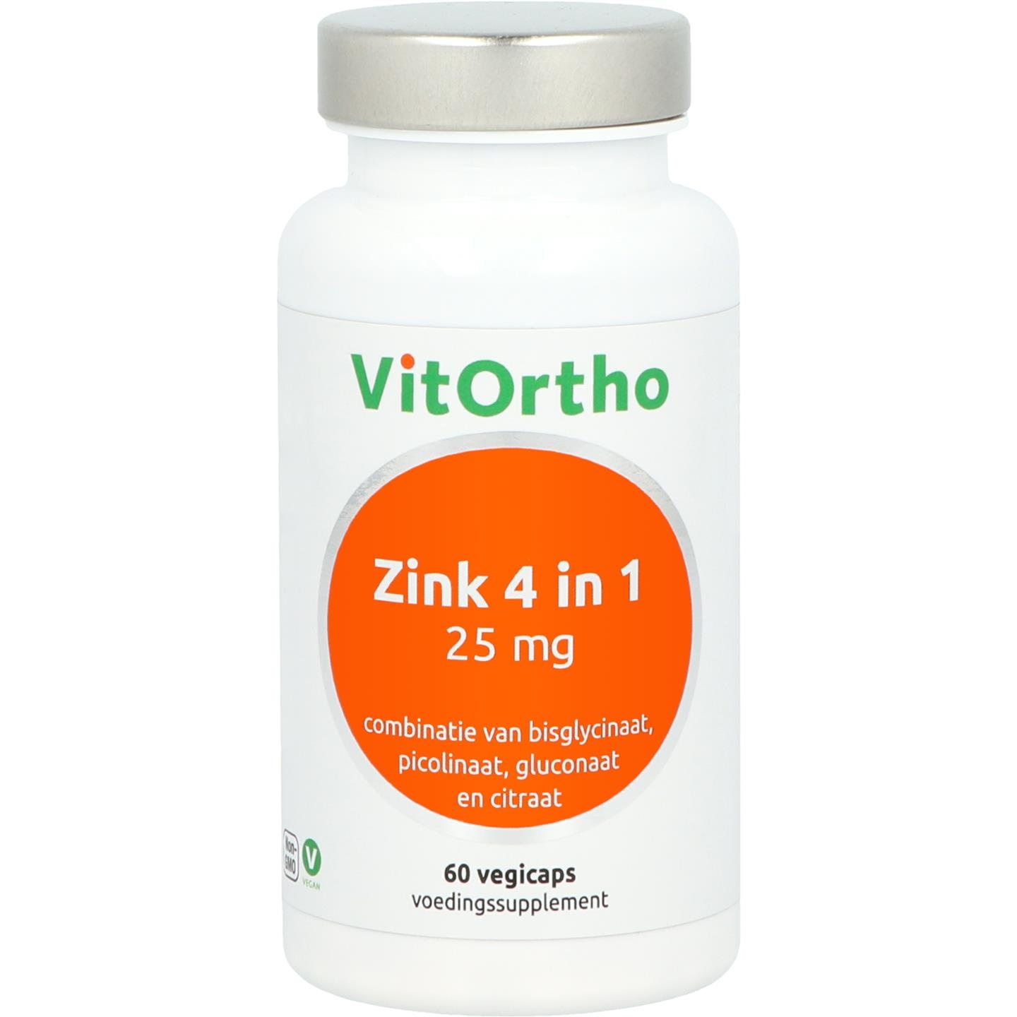VitOrtho Zink 4 in 1 (60 VCaps)