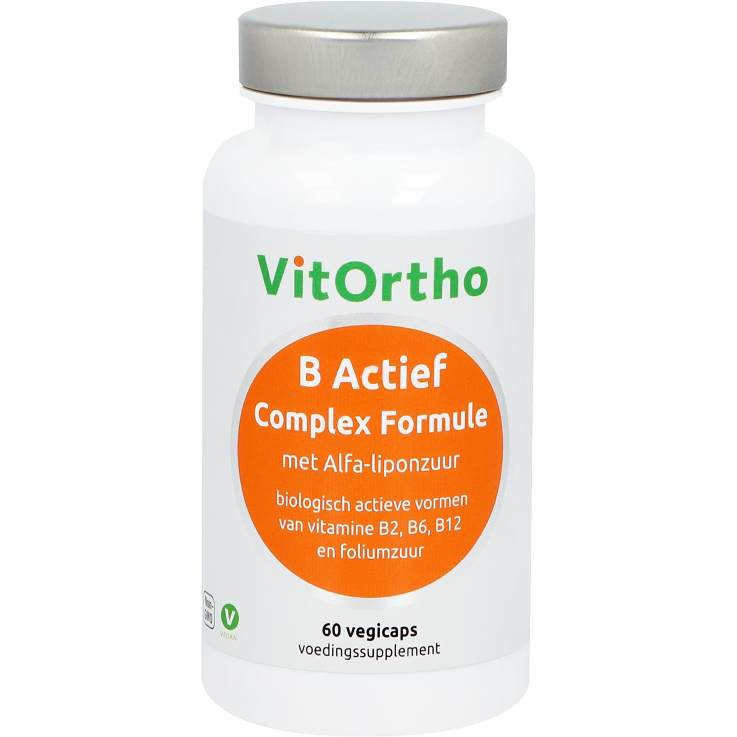 Vitortho VitOrtho B-Aktiv-Komplex-Formel mit Alpha-Liponsäure (60 vegetarische Kapseln)