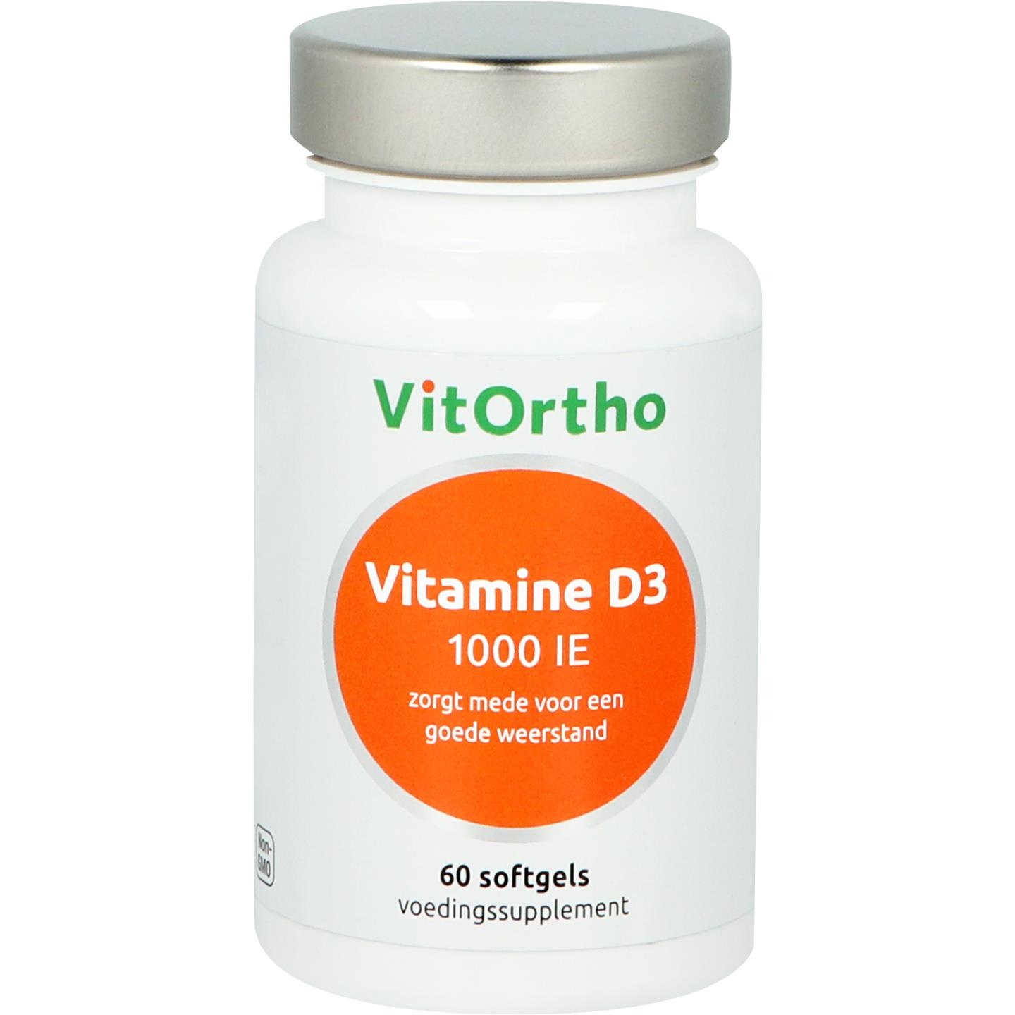 VitOrtho Vitamin D3 1000 IE (60 Soft Caps)
