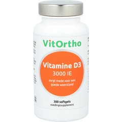 VitOrtho Vitamin D3 3000 IE (300 Weichkapseln)