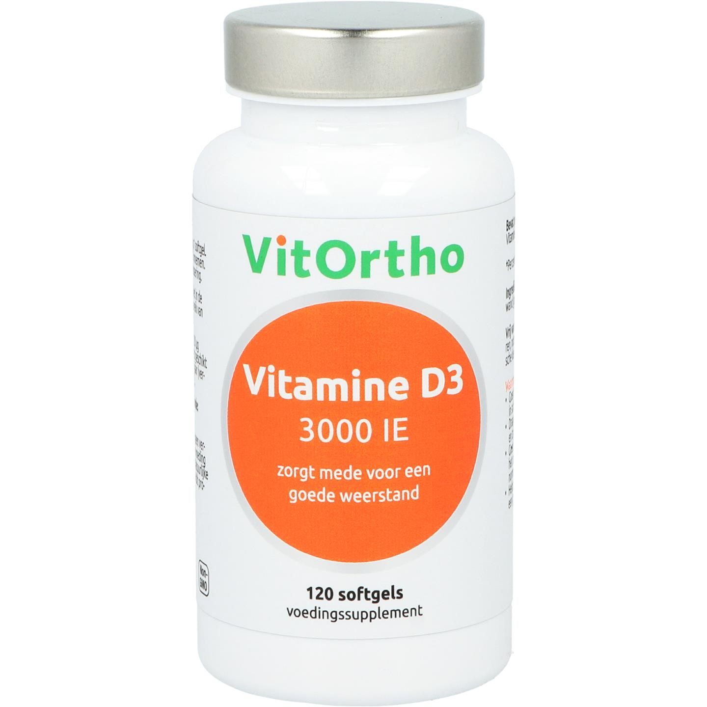 Vitortho VitOrtho Vitamin D3 3000 IE (120 Weichkapseln)