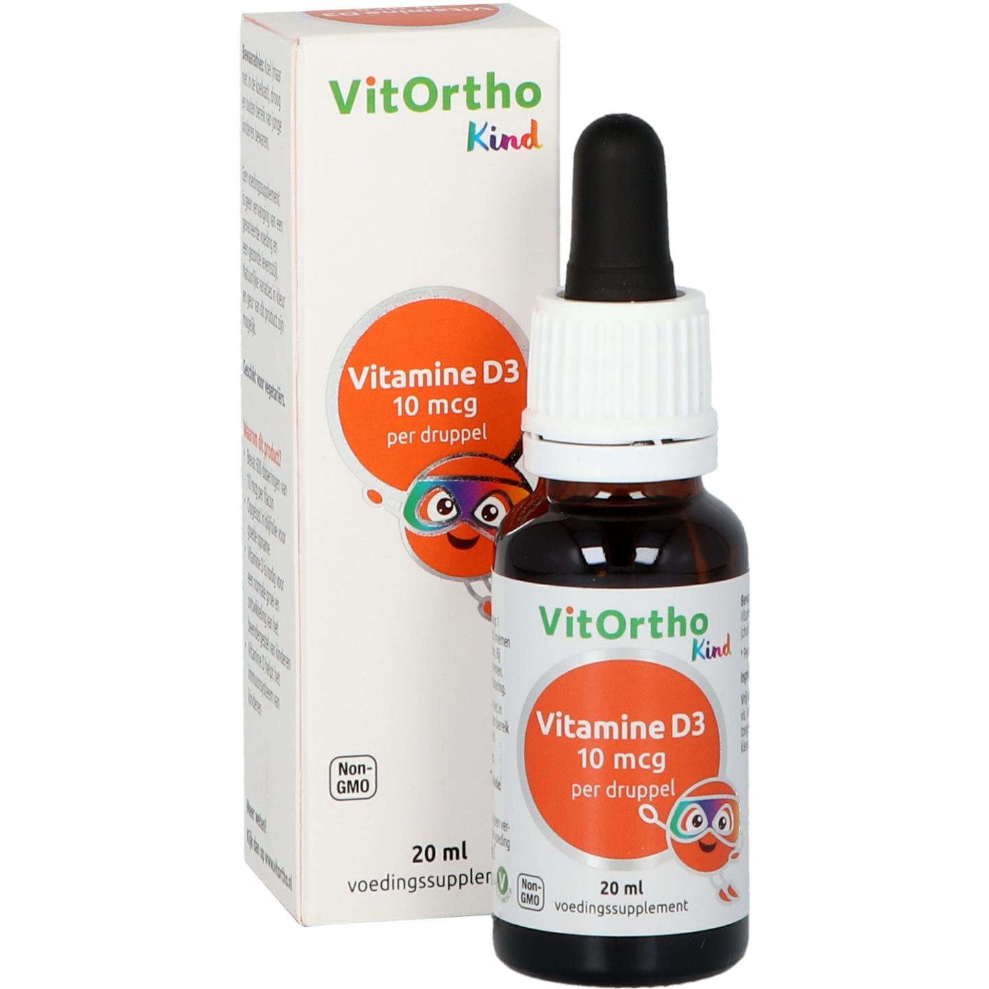 VitOrtho Vitamin D3 10 µg (Kind) (20 Ml)