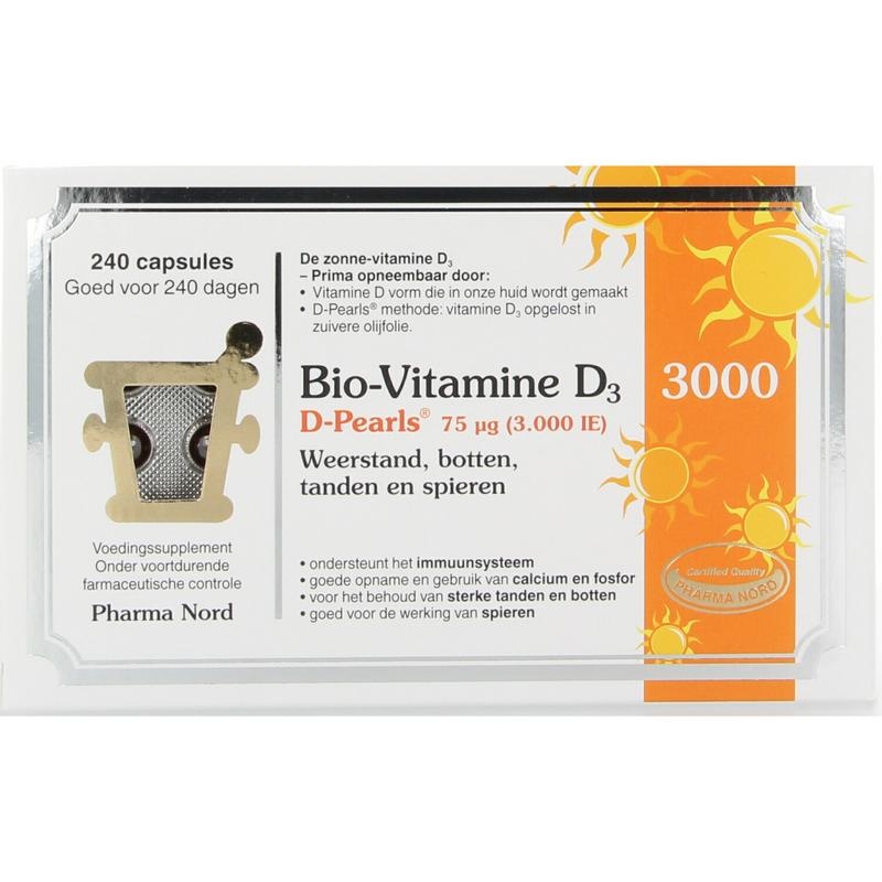 Pharmanord Organisches Vitamin D3 75 µg (240 Caps)