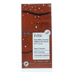 Vivani Dunkles Karamell Mallorca Fleur de Sel 62% Bio-Kakao (80 gr)