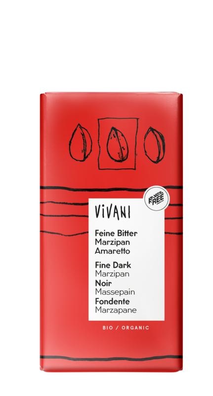 Vivani Schokolade dunkel mit Marzipan & Amaretto Bio (100 gr)