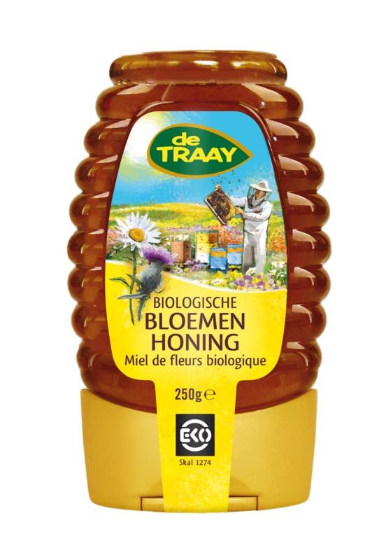 Traay Blütenhonig Quetschflasche Bio (250 gr)