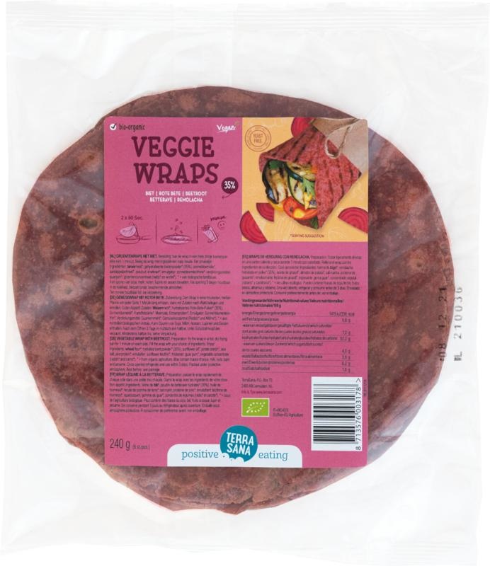 Terrasana Rote-Bete-Gemüse-Wrap (240 gr)