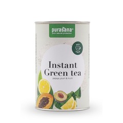 Purasana Grüner Tee Instant + Papaya-Pflaume (200 gr)