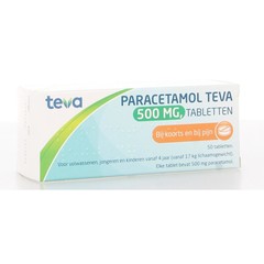 Teva Paracetamol 500 Milligramm (50 Tabletten)