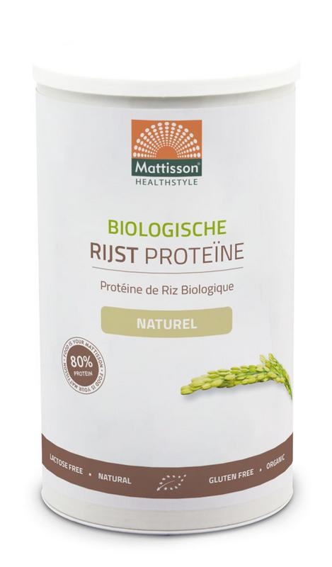 Mattisson Mattisson Reisprotein natürlich vegan 80% biologisch (500 gr)