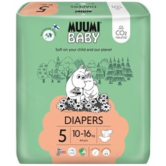 Muumi Baby Eco Windeln Größe 5 Maxi+ 10-16 kg (44 Stück)