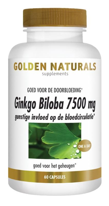 Golden Naturals Golden Naturals Ginkgo biloba 7500 mg (60 Kapseln)