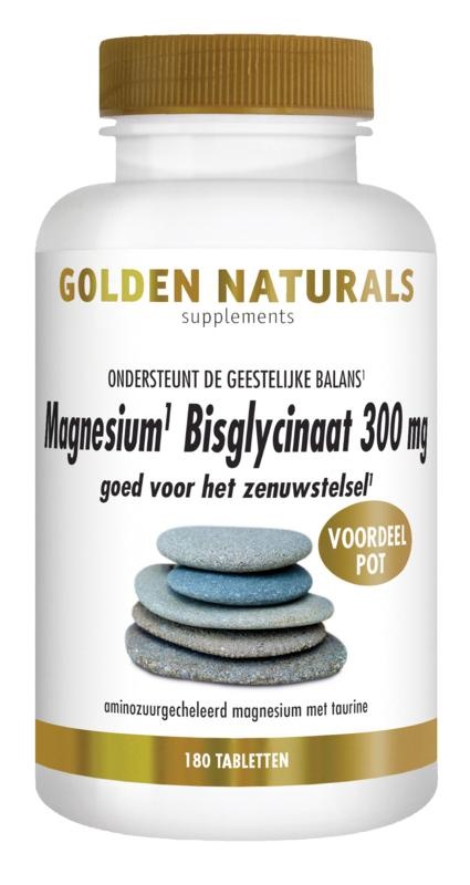 Golden Naturals Magnesiumbisglycinat 300 mg (180 Tab)