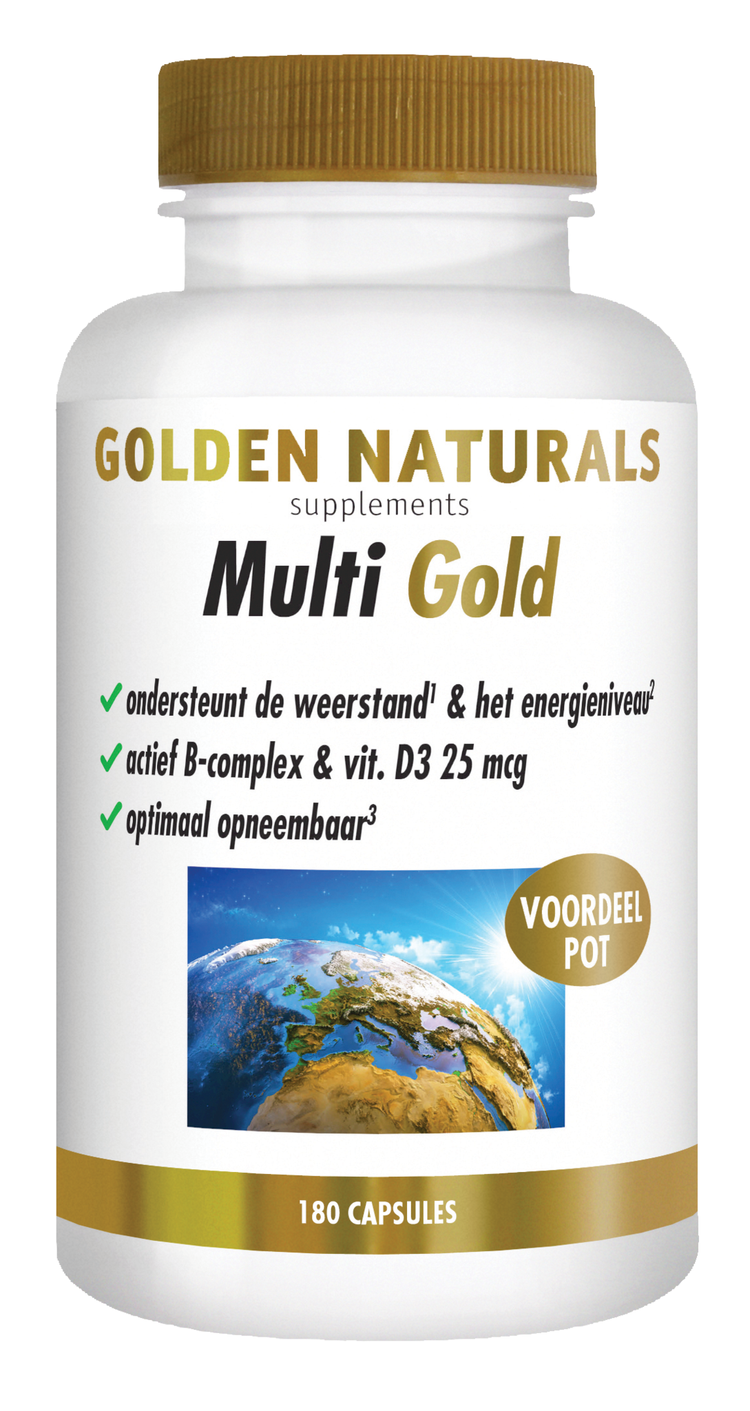 Golden Naturals Golden Naturals Multi Gold (180 Vegetarische Kapseln)