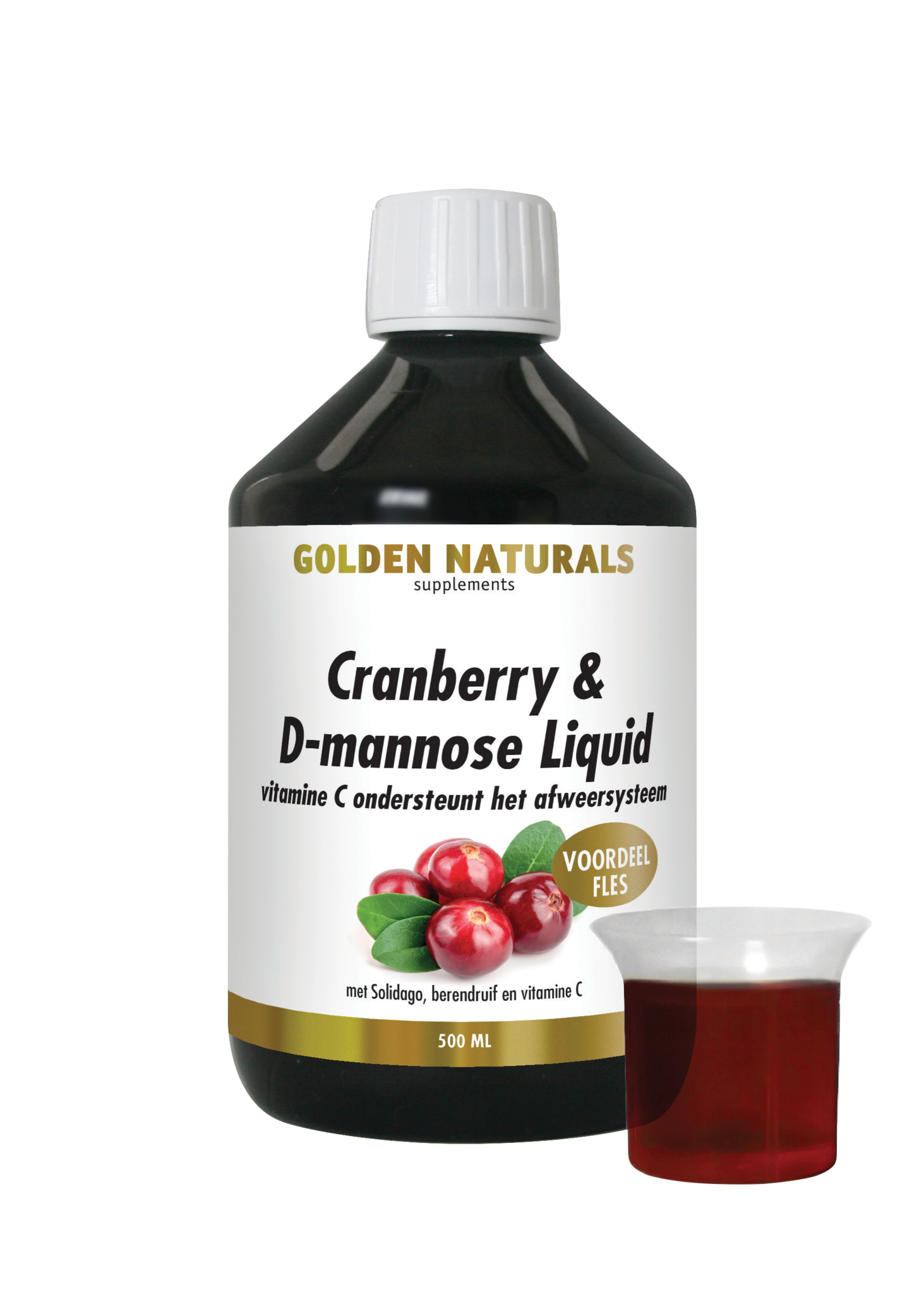 Golden Naturals Cranberry- und D-Mannose-Flüssigkeit (500 Ml)