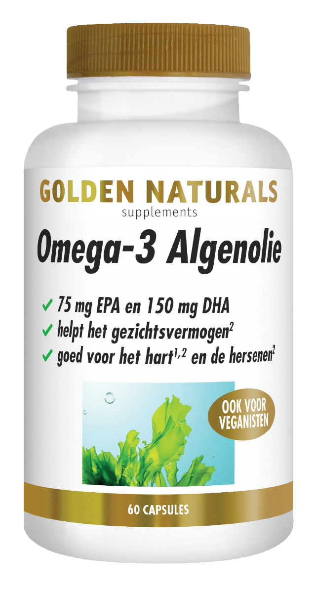 Golden Naturals Omega-3-Algenöl-FlüssigCaps (60 Caps)