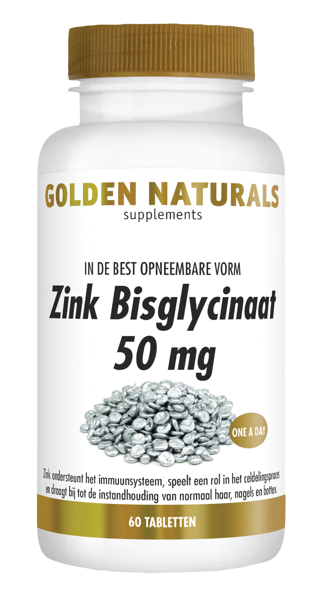 Golden Naturals Zinkbisglycinat 50 mg (60 Tab)