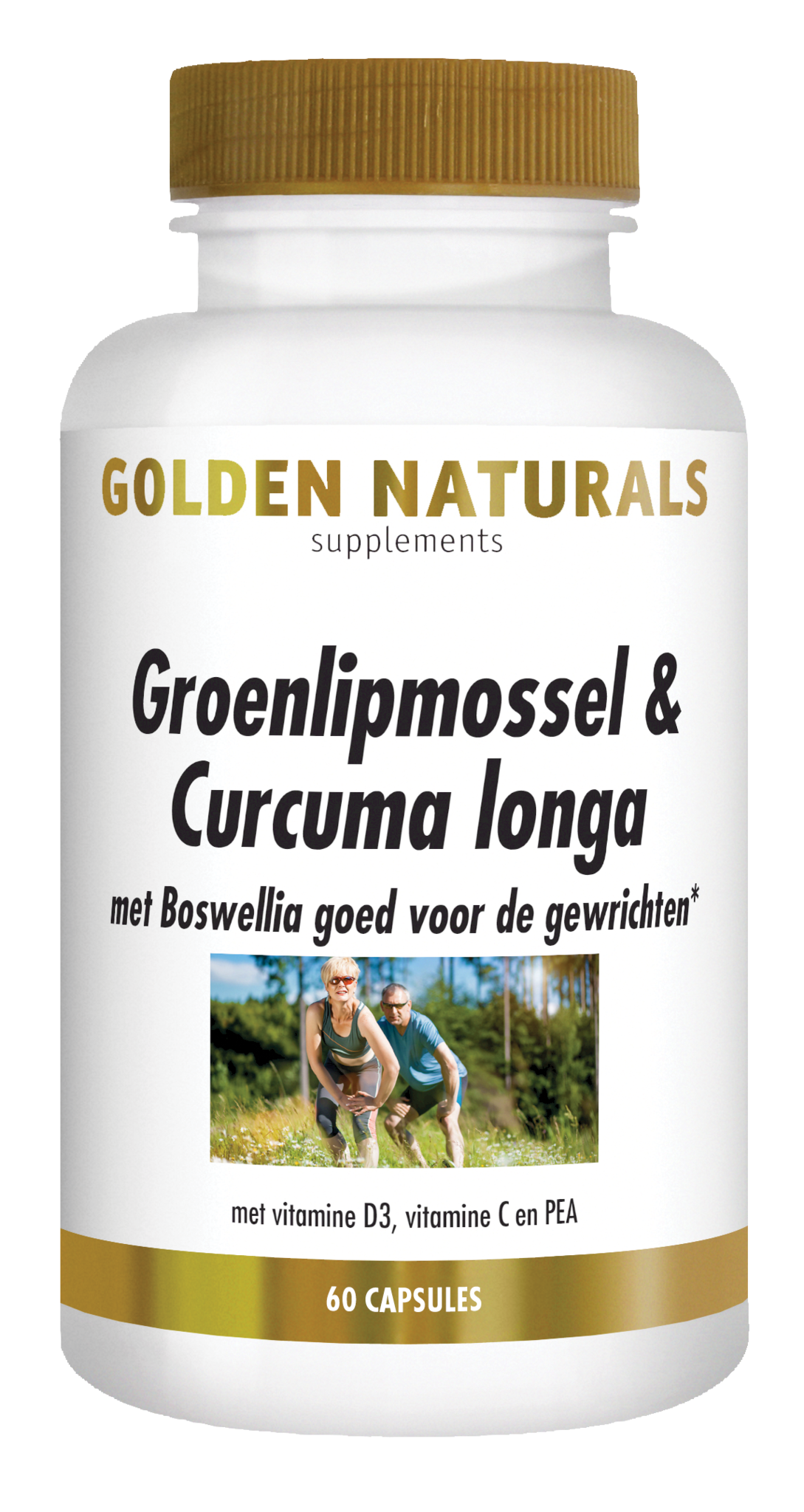 Golden Naturals Grünlippmuschel & Kurkuma longa (60 Caps)