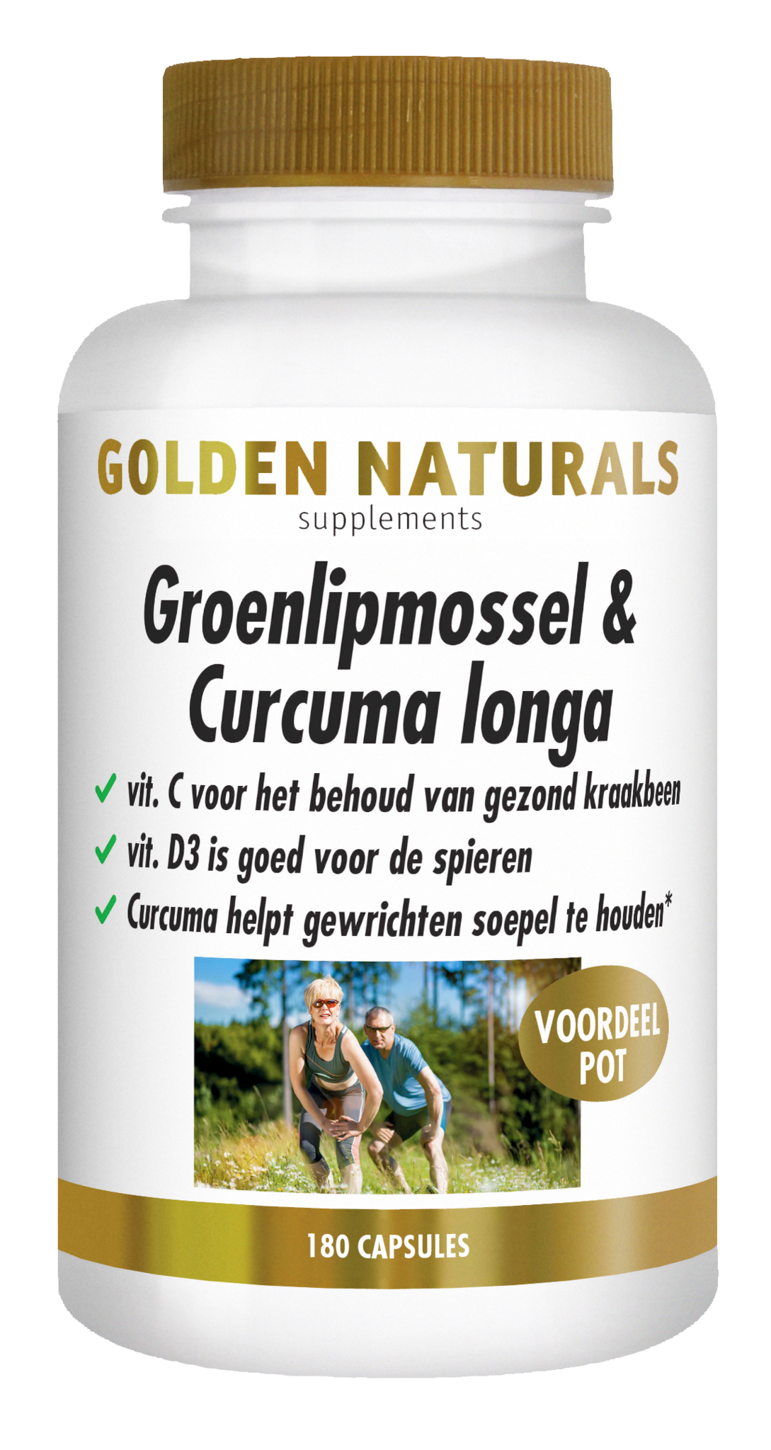Golden Naturals Golden Naturals Grünlippmuschel & Curcuma longa (180 Kapseln)