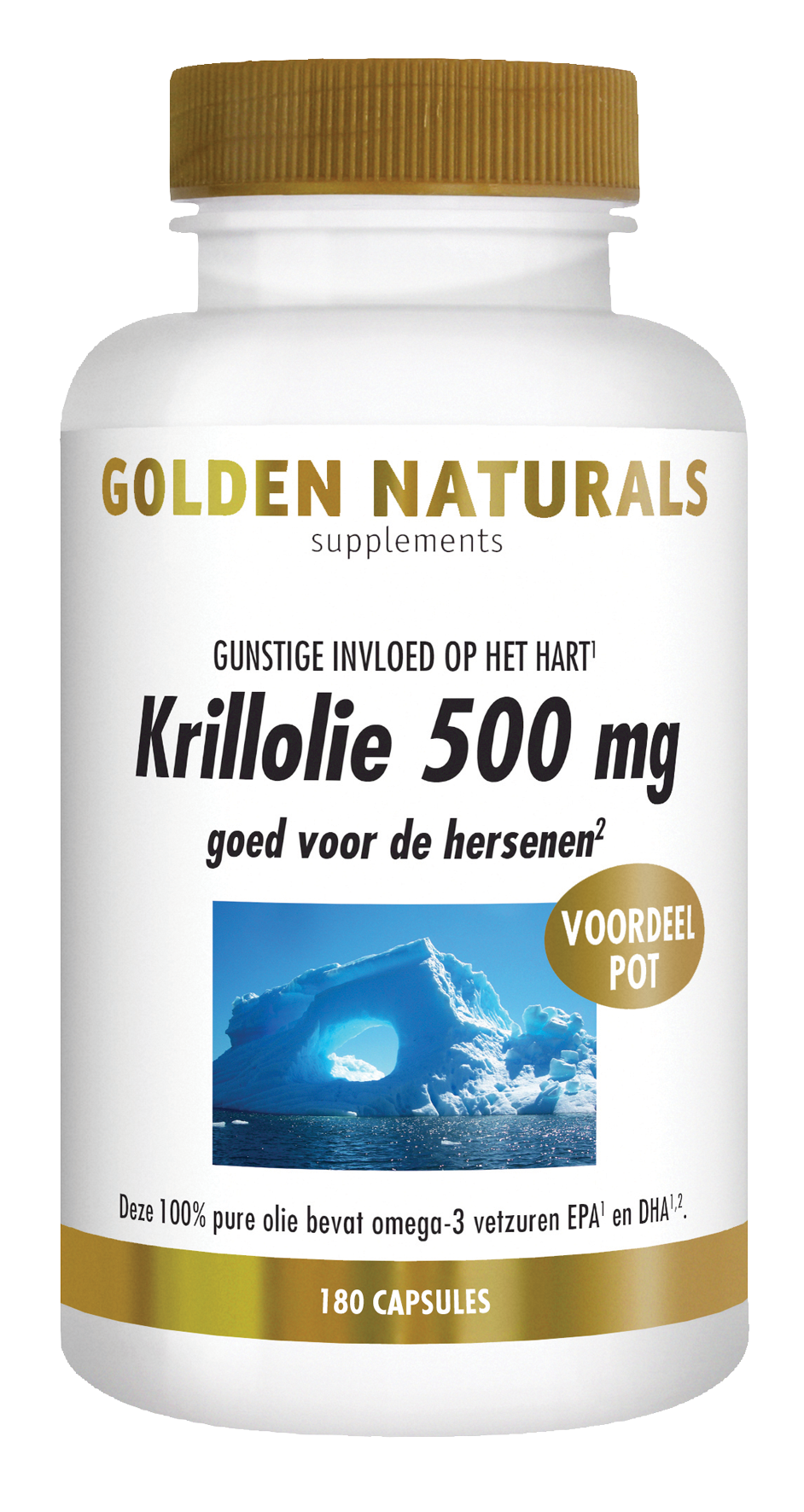 Golden Naturals Krillöl 500 mg (180 Caps)