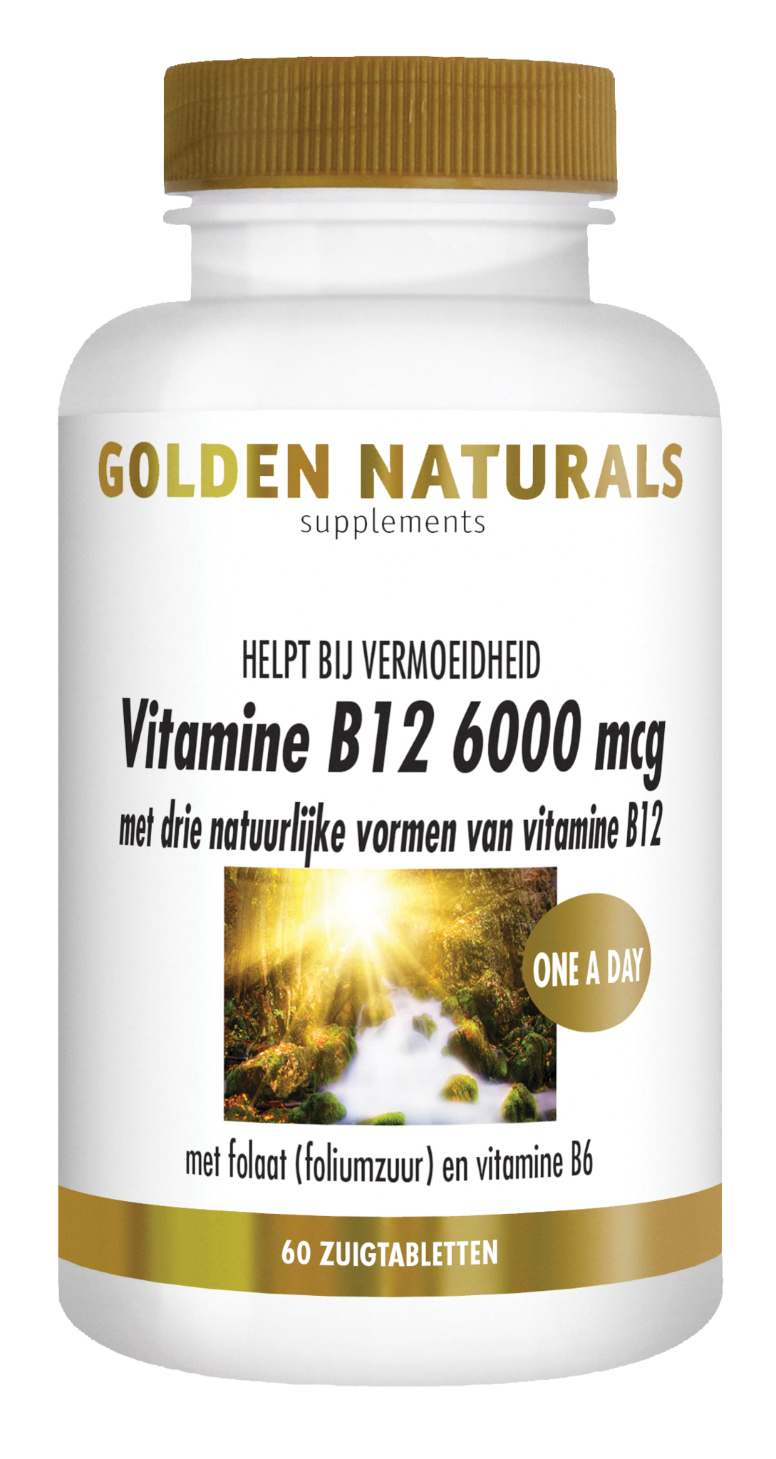 Golden Naturals Vitamin B12 6000µg Vega (60 Lutschtab)