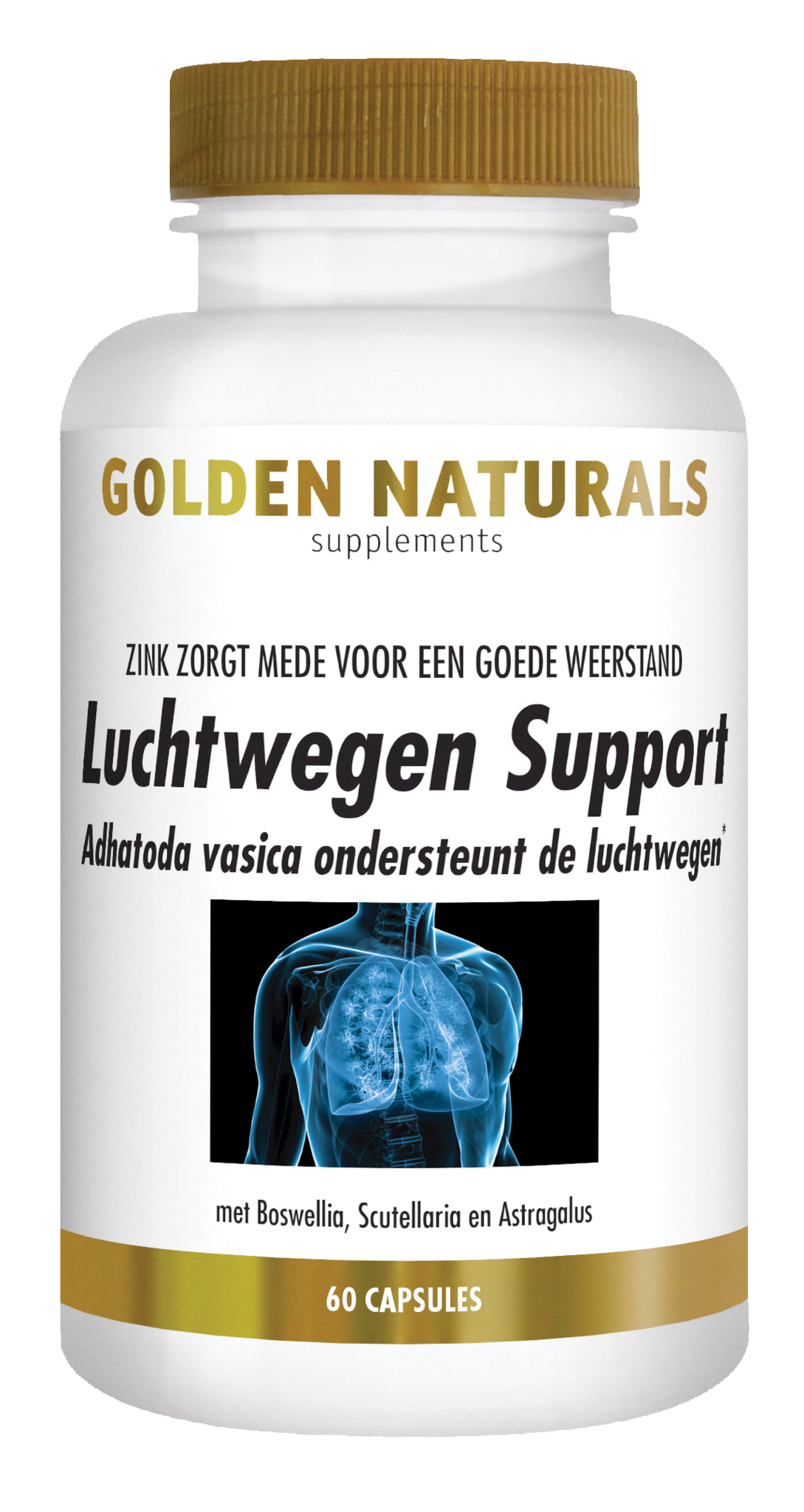 Golden Naturals Atemunterstützung (60 Caps)