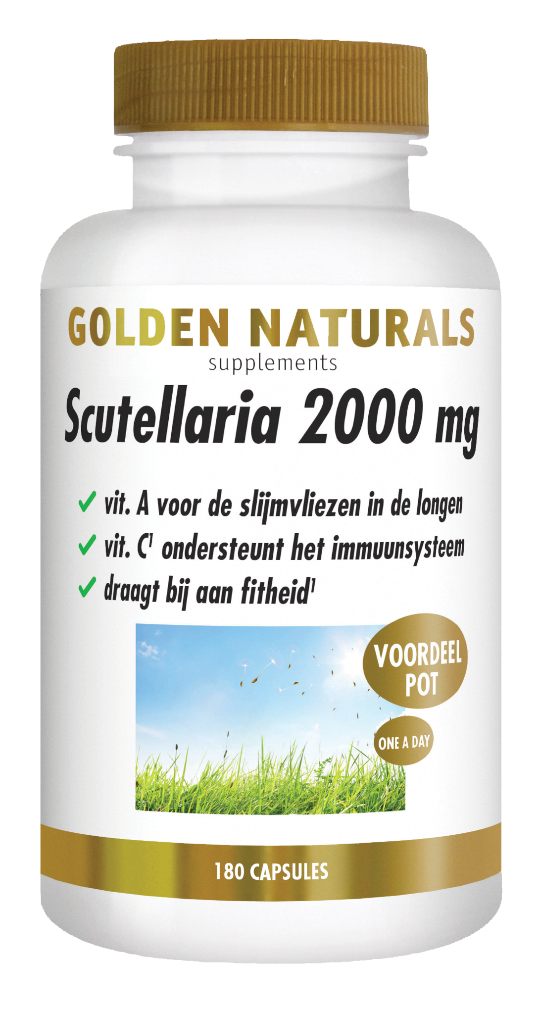 Golden Naturals Golden Naturals Scutellaria 2000 mg (180 Kapseln)
