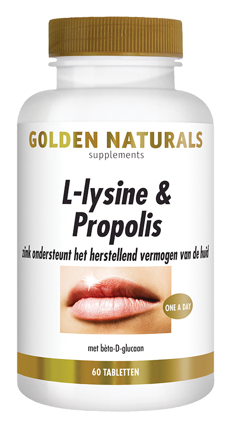 Golden Naturals Golden Naturals L-Lysin & Propolis (60 vegetarische Kapseln)