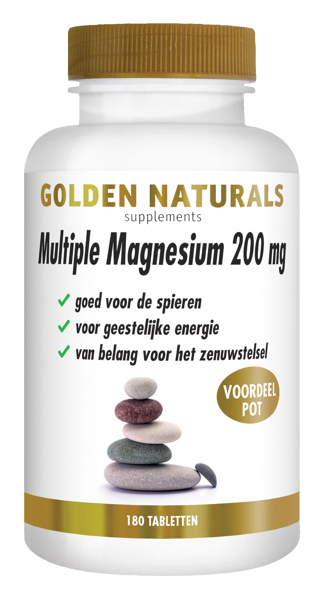 Golden Naturals Multiples Magnesium 200 mg (180 Tab)