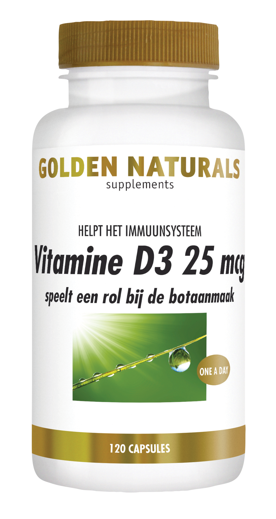 Golden Naturals Vitamin D3 25µg (120 Caps)