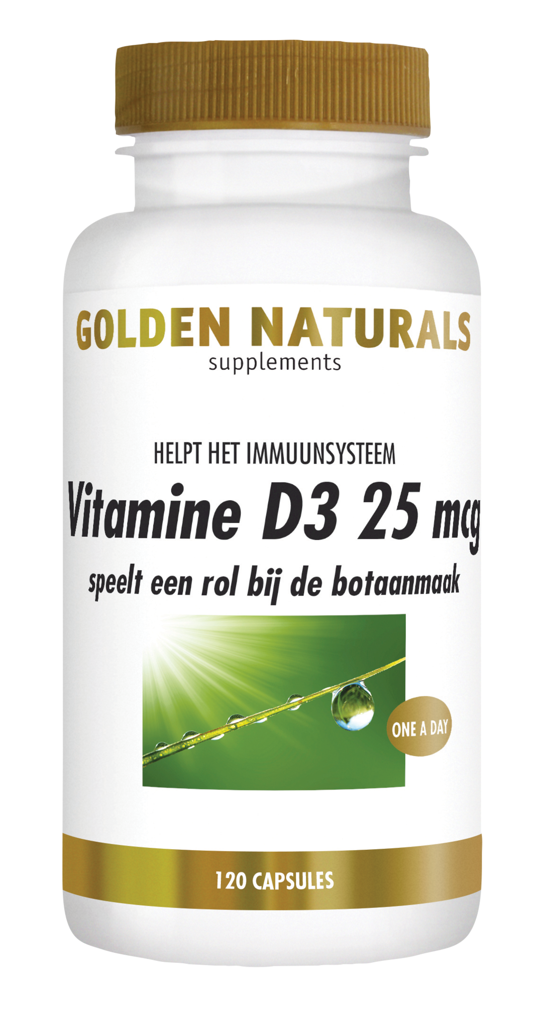 Golden Naturals Golden Naturals Vitamin D3 25mcg (120 Kapseln)