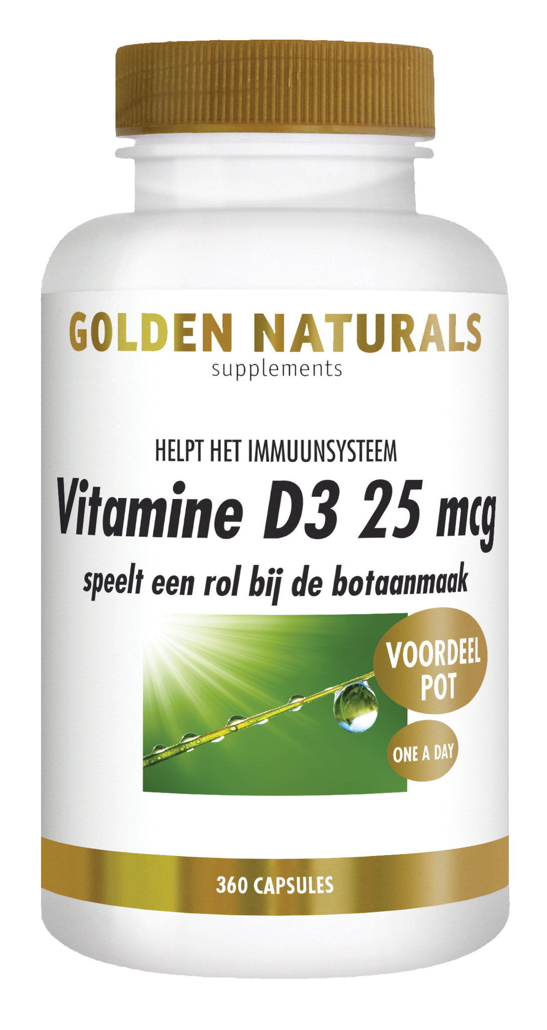 Golden Naturals Vitamin D3 25µg (360 Caps)