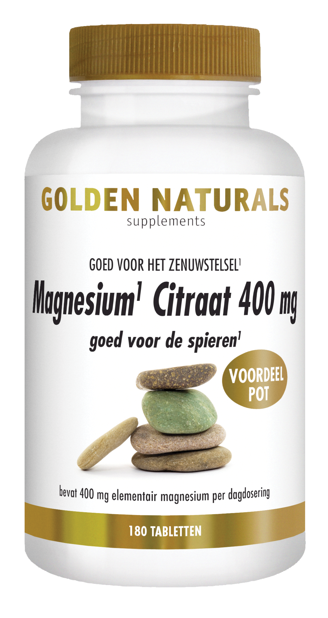 Golden Naturals Golden Naturals Magnesiumcitrat 400 mg (180 Tabletten)