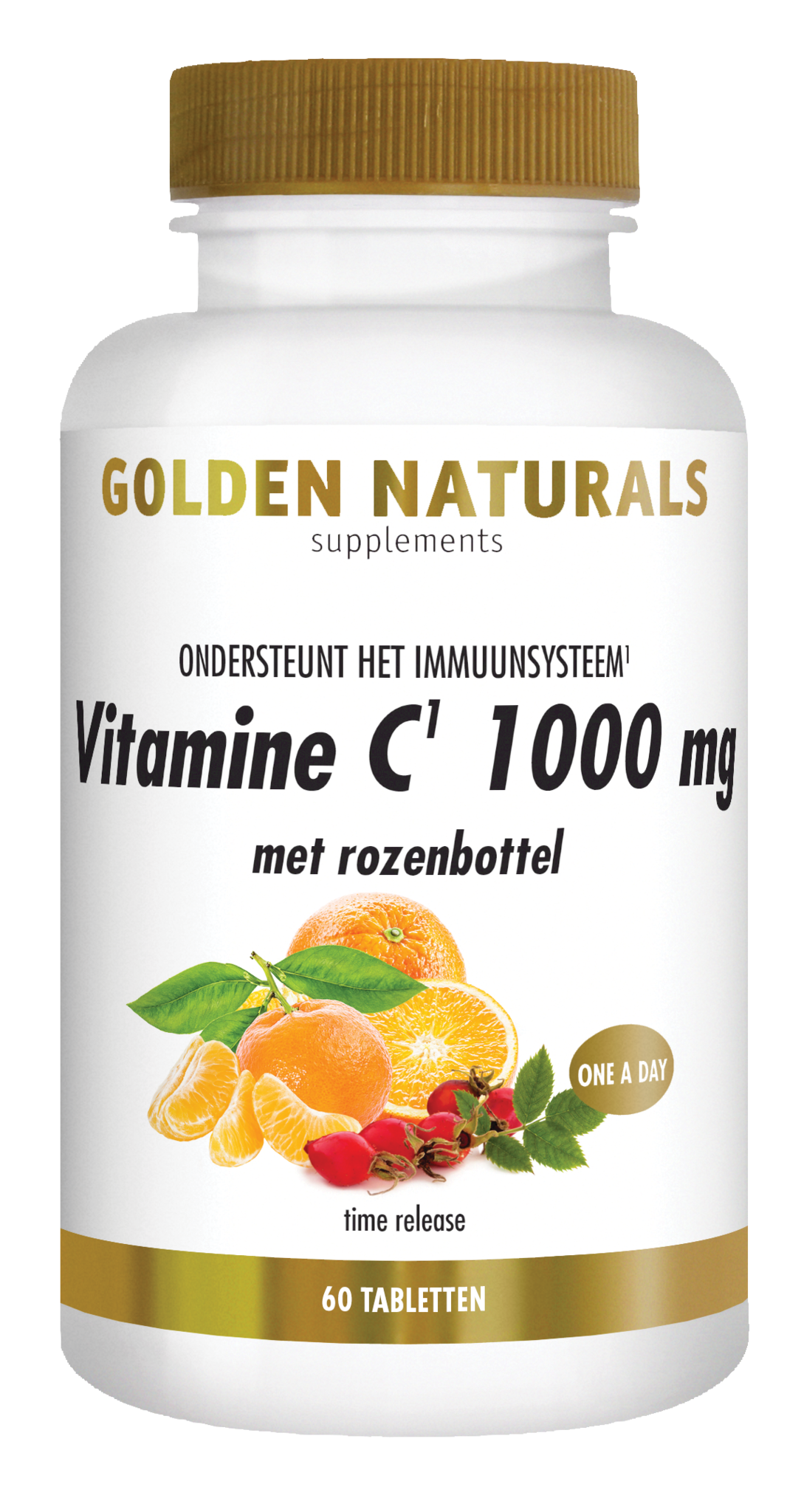 Golden Naturals Golden Naturals Vitamin C 1000 mg mit Hagebutte (60 Tabletten)