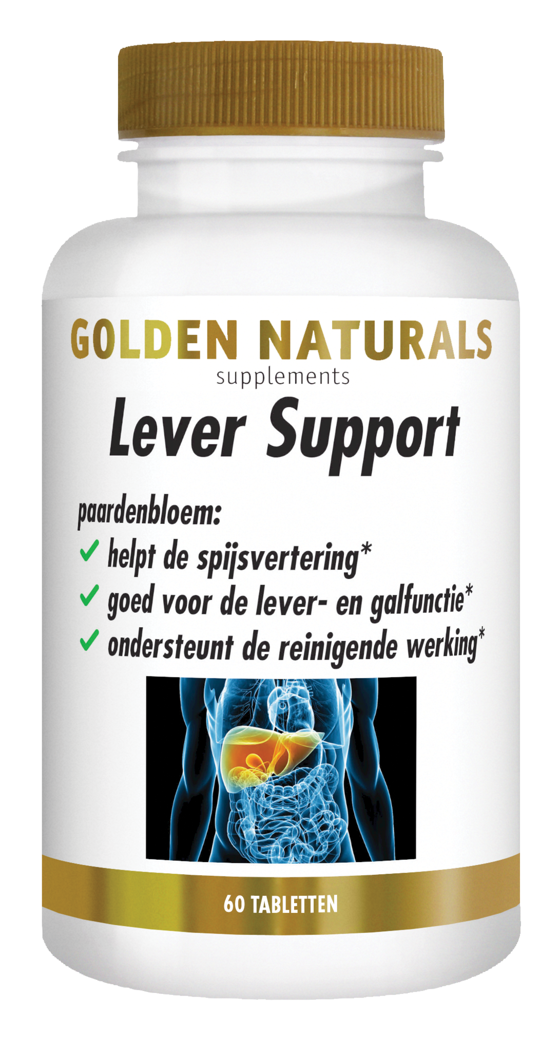 Golden Naturals Lieferunterstützung (60 Tabets)