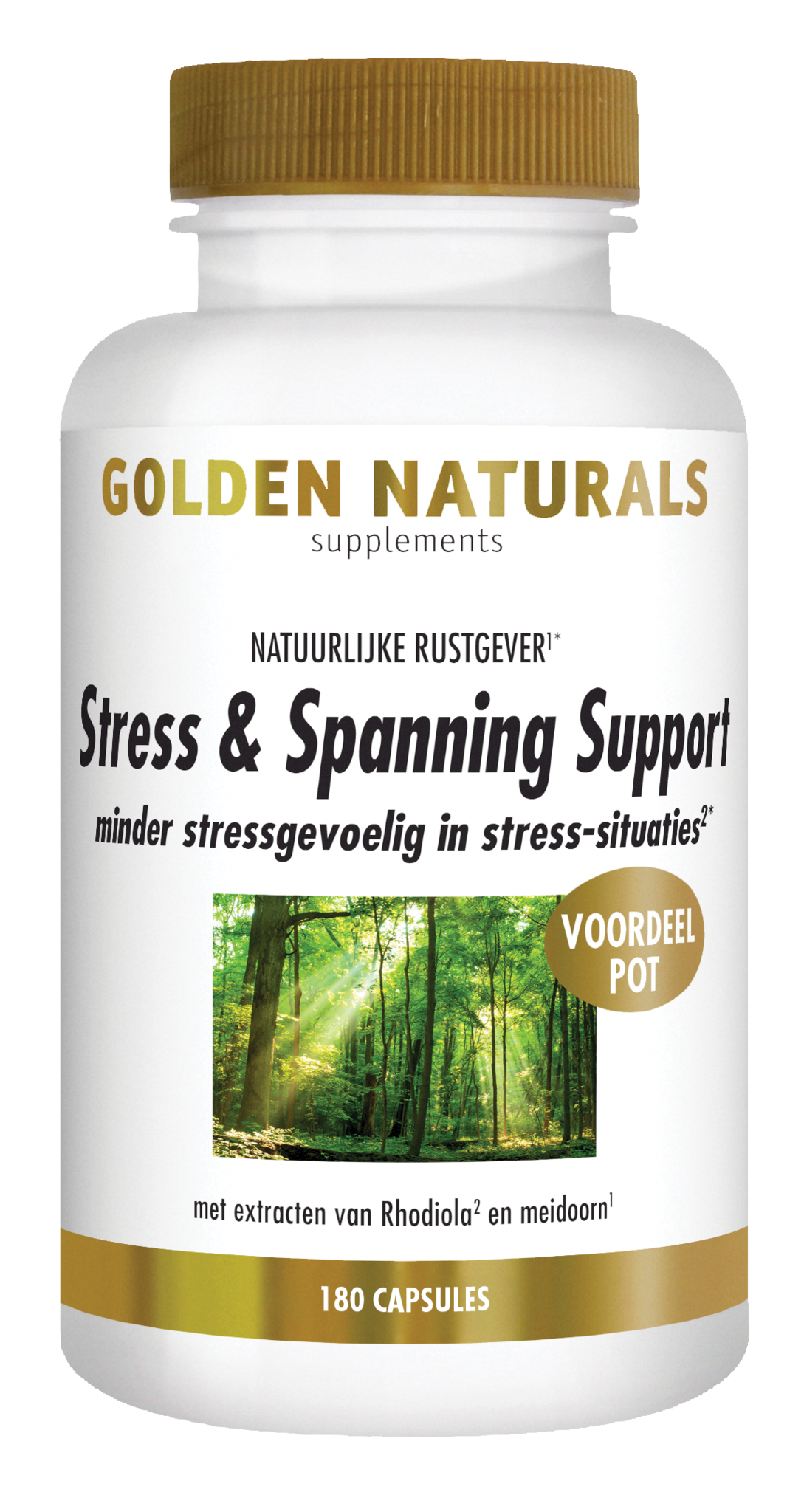 Golden Naturals Stress- und Anspannungsunterstützung (180 VCaps)