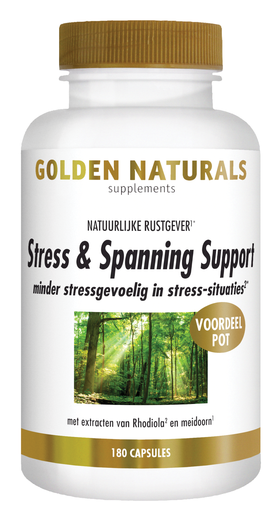 Golden Naturals Golden Naturals Stress- und Anspannungsunterstützung (180 vegetarische Kapseln)