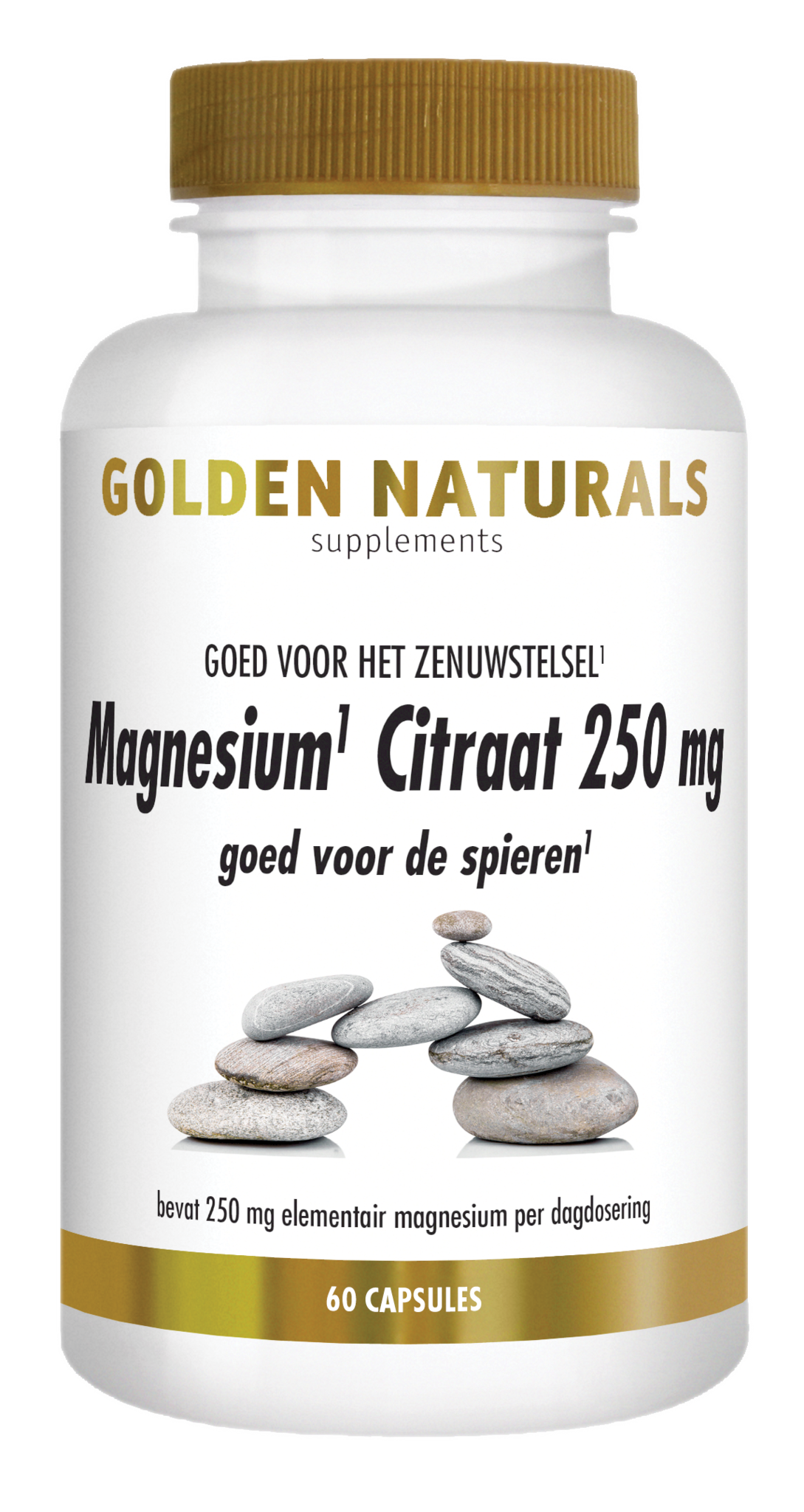 Golden Naturals Magnesiumcitrat 250 mg (60 VCaps)