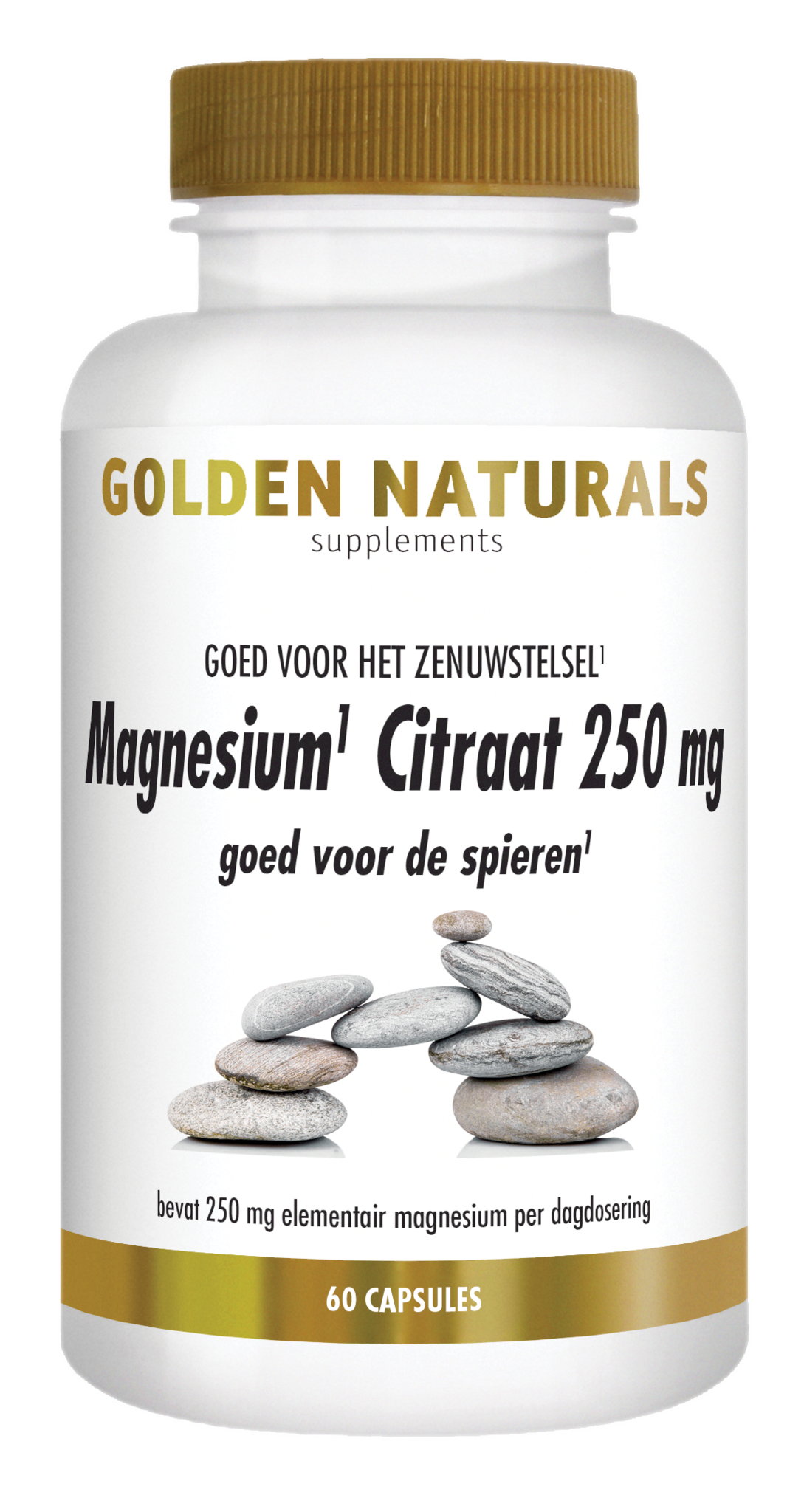 Golden Naturals Golden Naturals Magnesiumcitrat 250 mg (60 vegetarische Kapseln)