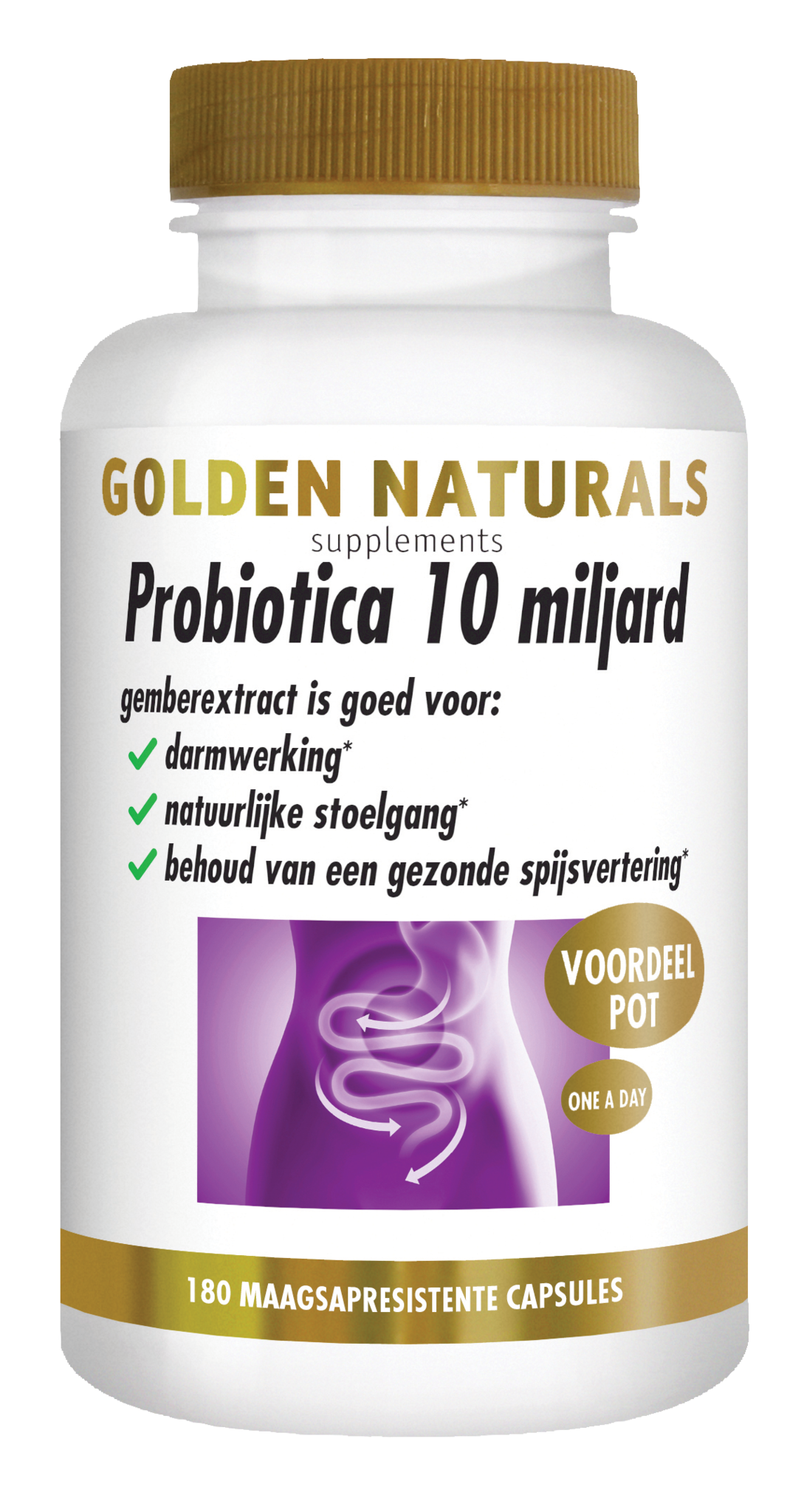 Golden Naturals Golden Naturals Probiotika 10 Milliarden (180 vegetarische Kapseln)