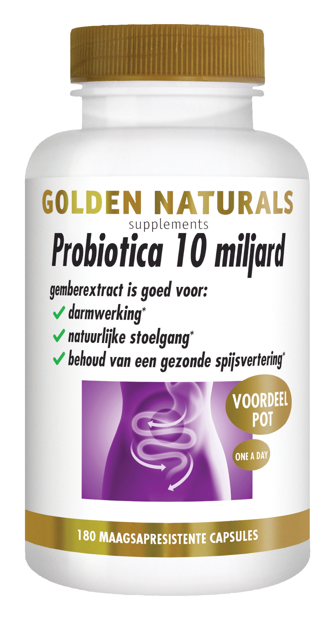 Golden Naturals Golden Naturals Probiotika 10 Milliarden (180 VCaps)