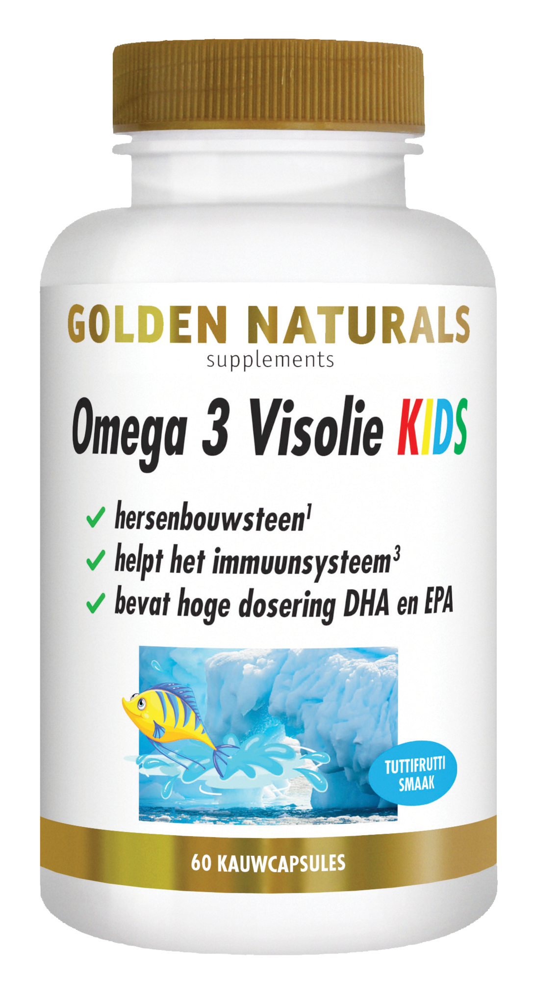 Golden Naturals Omega-3-Fischöl für Kinder (60 Caps)