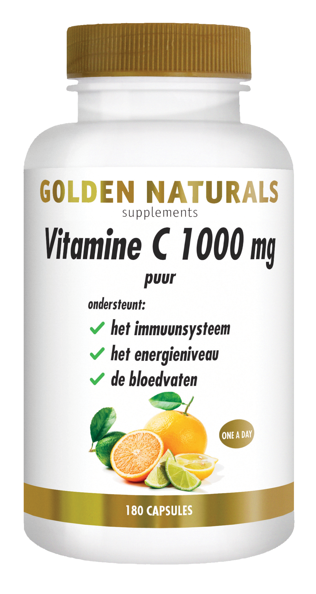 Golden Naturals Golden Naturals Vitamin C 1000 pur (180 vegetarische Kapseln)