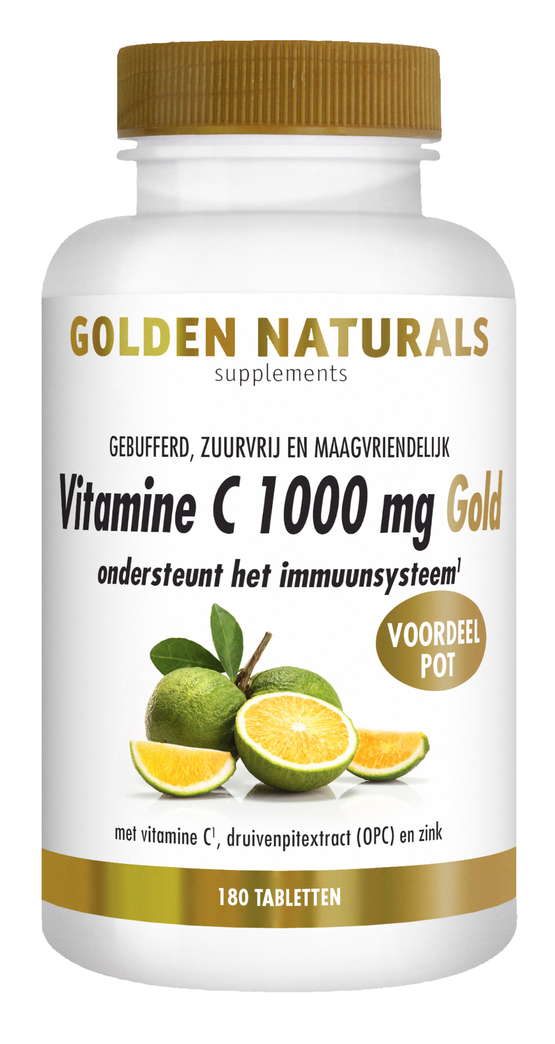 Golden Naturals Vitamin C 1000 mg Gold vegan (180 Tab)