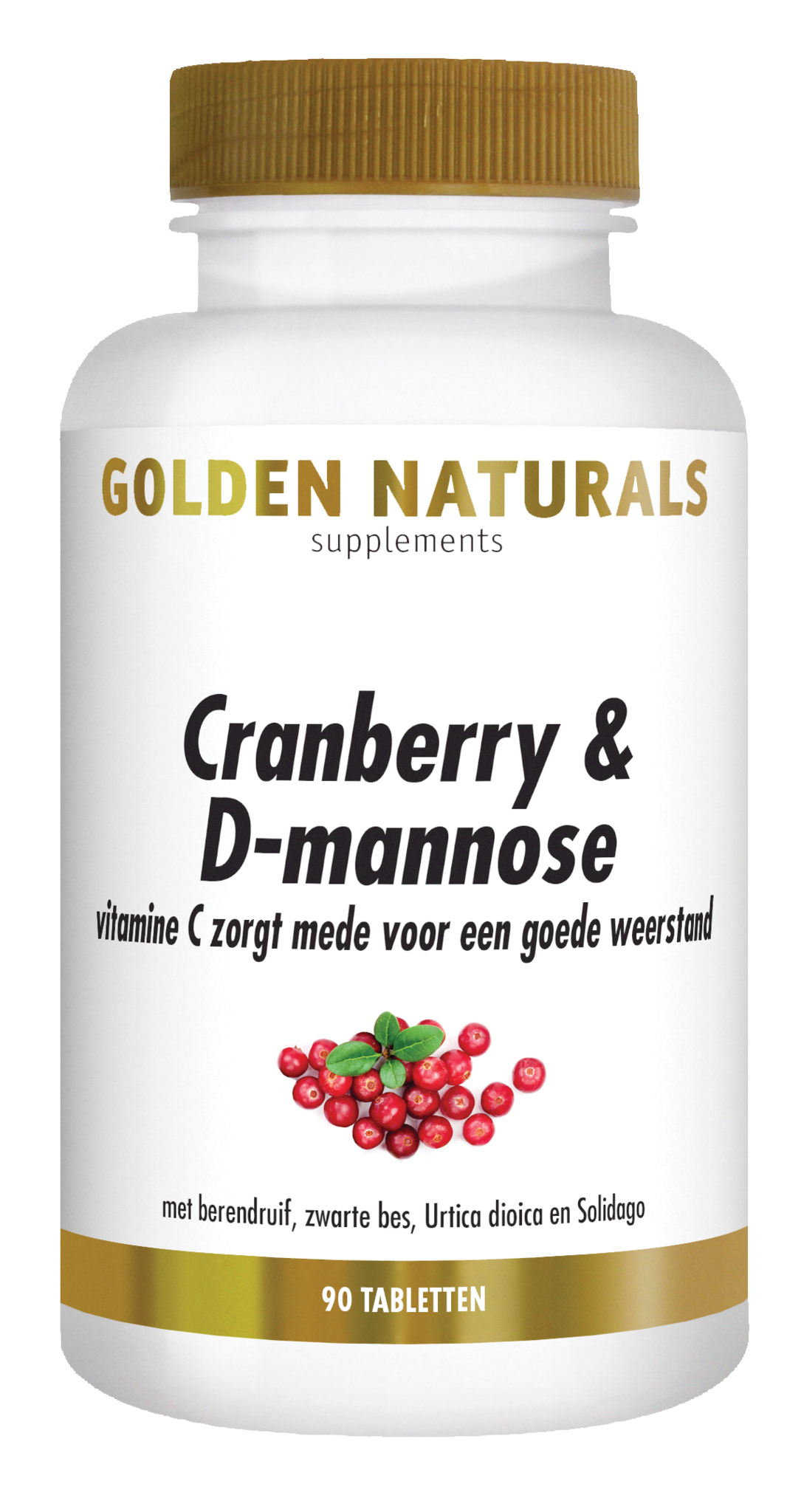 Golden Naturals Golden Naturals Cranberry & D-Mannose (90 Tabletten)