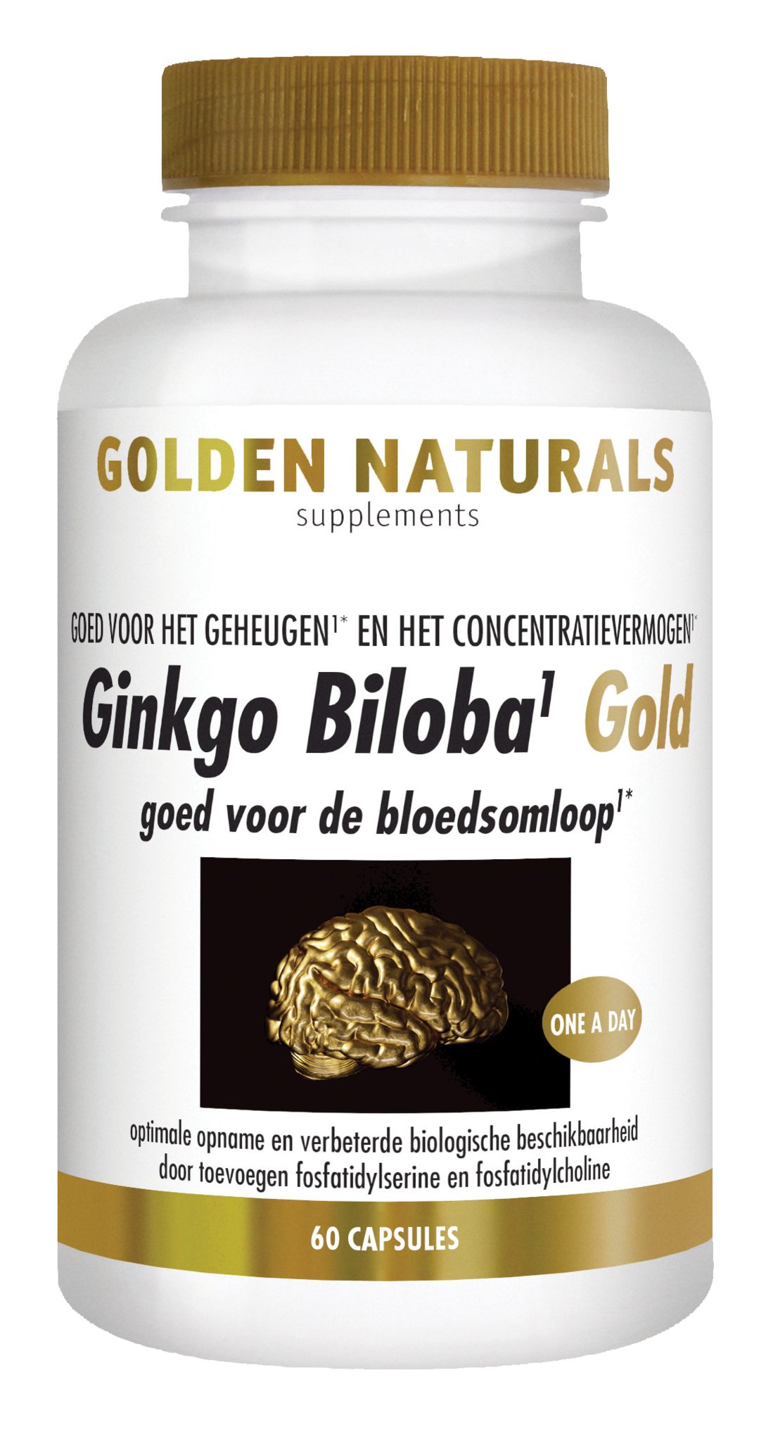 Golden Naturals Golden Naturals Ginkgo biloba Gold (60 vegetarische Kapseln)