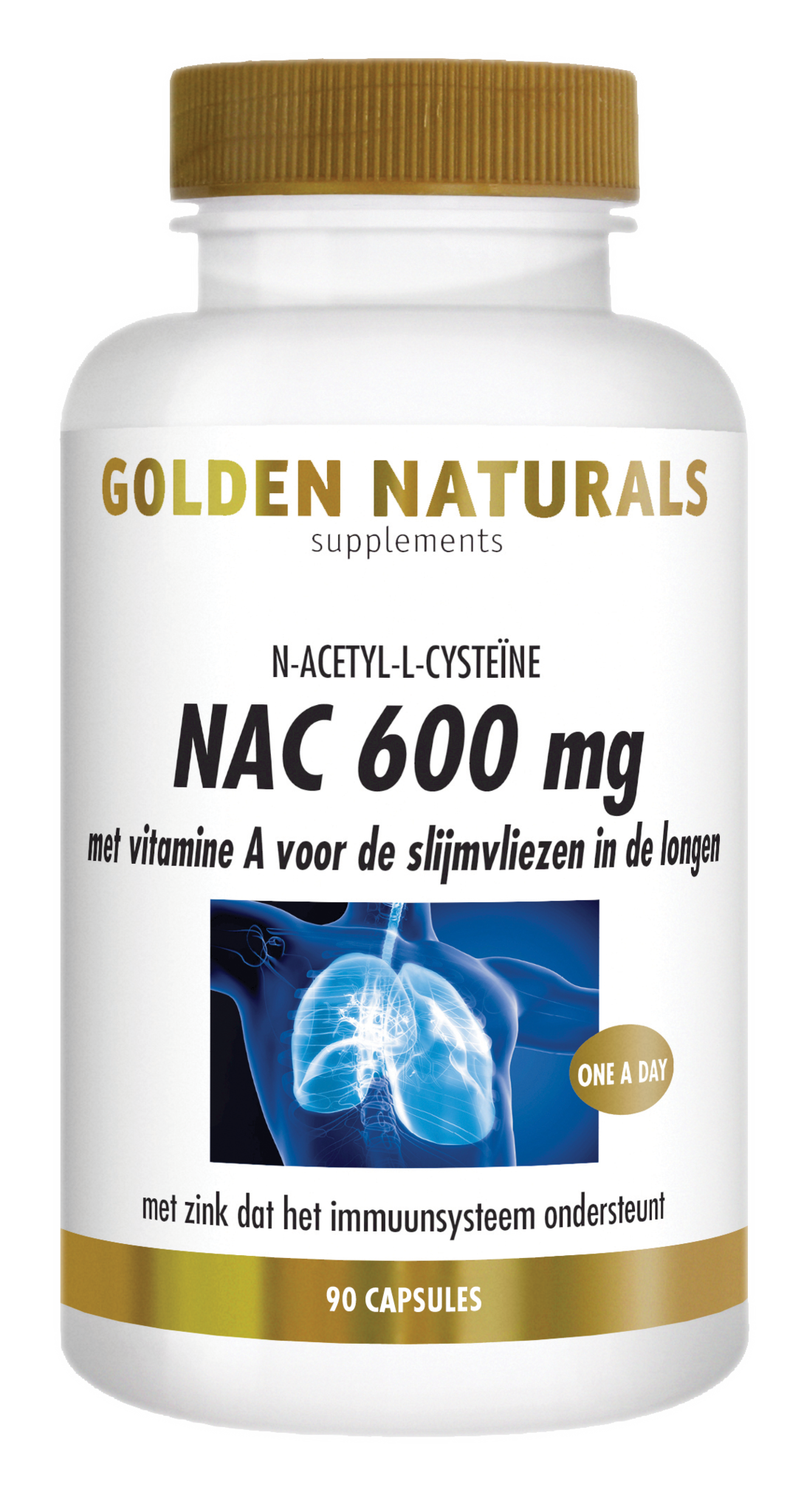 Golden Naturals NAC 600 mg (90 Caps)