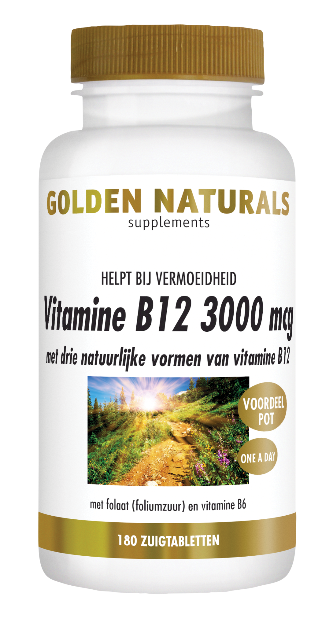 Golden Naturals Vitamin B12 3000µg (180 Lutschtab)